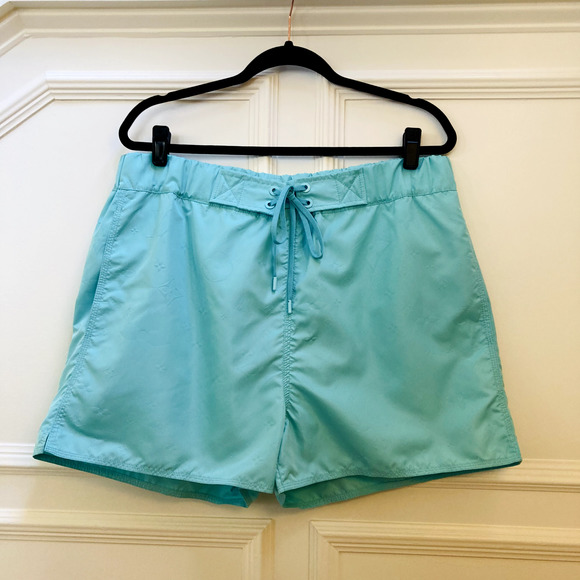 NWT $745 Louis Vuitton Men's XL Monogram Board Shorts Swim Trunks Aqua - Picture 2 of 16